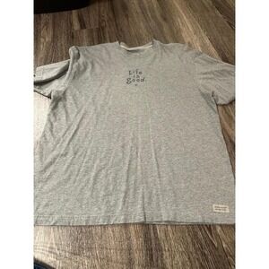 Life‎ is Good Mens T Shirt Grey Short Sleeve Crew Neck Casual Tee Top XL